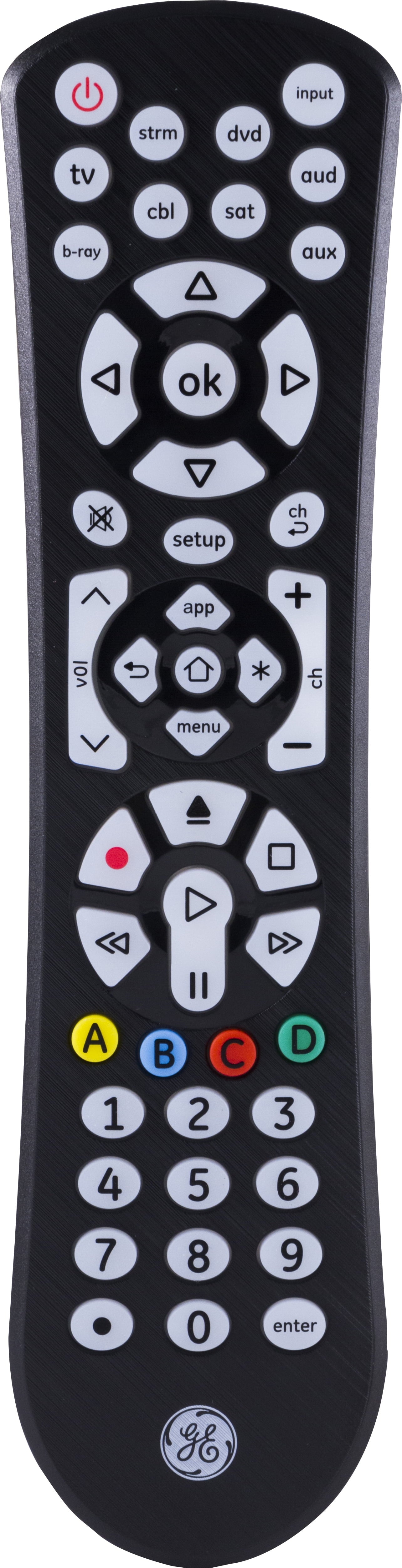 8-Device Backlit Universal TV Remote Control in Black, 41567