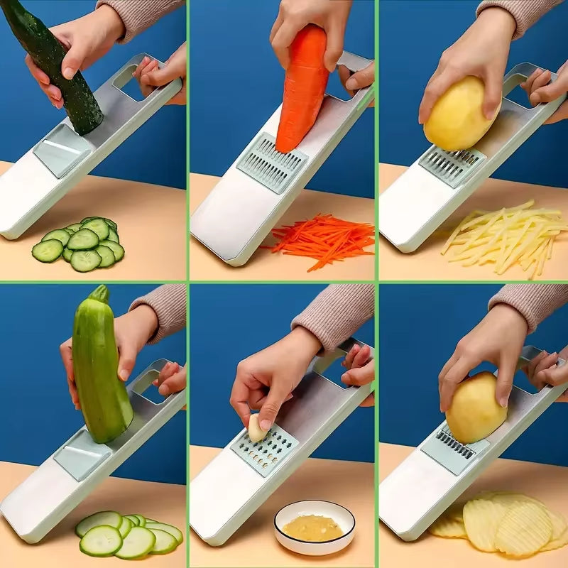 ChopMaster 6-in-1 Manual Vegetable Chopper – Ultimate Kitchen Slicer for Fast, Easy Prep Description: