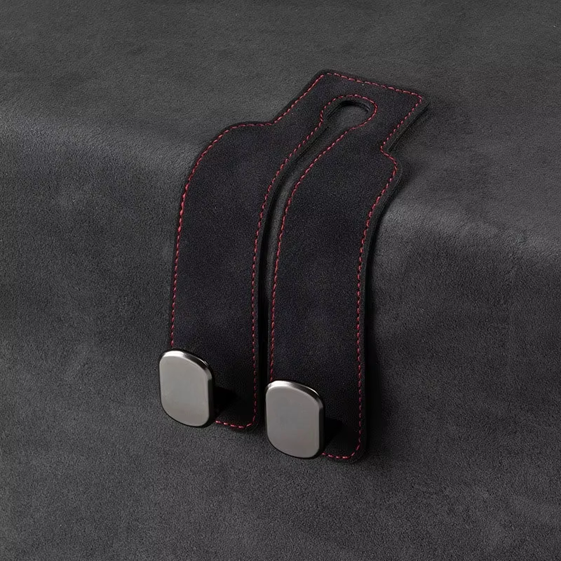 Luxury Suede Double Hook Organizer – Premium Rear Seat Backrest Hook for Changan CS Series & Eado